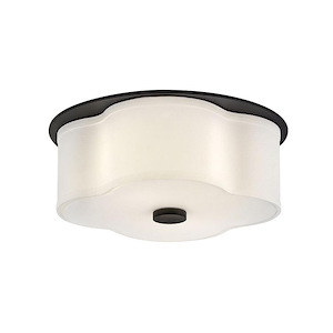 Delaney - 14W 2 LED Medium Flush Mount In Traditional Style-6.25 Inches Tall and 14 Inches Wide - 1320131