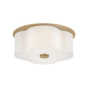 Delaney - 14W 2 LED Medium Flush Mount In Traditional Style-6.25 Inches Tall and 14 Inches Wide