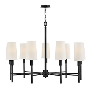 Fenwick - 45W 9 LED Large Chandelier In Traditional Style-29.75 Inches Tall and 42 Inches Wide - 1320146