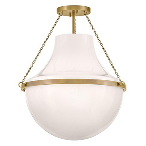 Collins - 12W 1 LED Medium Semi-Flush Mount-22.75 Inch Tall and 20 Inch Wide - 1375169