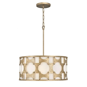 Carter - 5 Light Medium Drum Chandelier in Transitional Style - 21 Inches Wide by 24 Inches High - 1001455