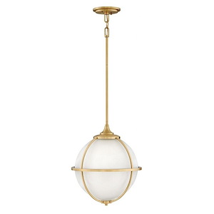 Odeon - 3 Light Medium Orb Pendant in Traditional-Industrial Style - 15 Inches Wide by 18 Inches High