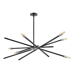 Archer - 6 Light Large Chandelier in Transitional-Modern-Scandinavian Style - 42.5 Inches Wide by 42.5 Inches High
