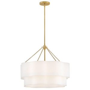 Gwen - 5W 5 LED Drum Chandelier-21.25 Inch Tall and 24 Inch Wide - 1396902