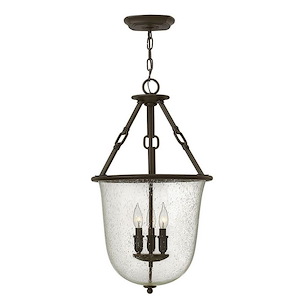 Dakota - Three Light Foyer in Rustic Style - 15.75 Inches Wide by 27.25 Inches High