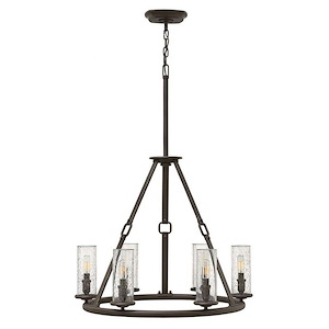 Dakota - Six Light Chandelier in Rustic Style - 26.5 Inches Wide by 36.5 Inches High