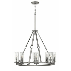 Dakota - Eight Light Chandelier in Rustic Style - 31.5 Inches Wide by 39.25 Inches High - 760009