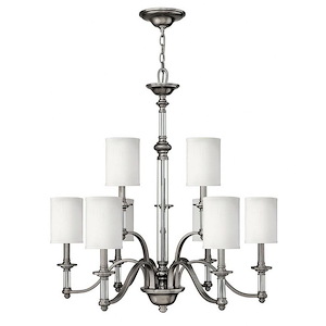 Sussex - 9 Light Large 2-Tier Chandelier in Traditional Style - 32 Inches Wide by 34.5 Inches High - 760018