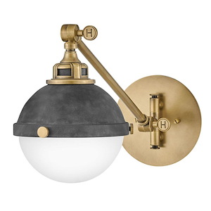Fletcher - 1 Light Wall Mount In Traditional and Industrial Style-9.25 Inches Tall and 7 Inches Wide - 1153385
