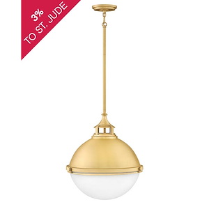 Fletcher - 2 Light Medium Orb Chandelier in Traditional-Industrial Style - 18 Inches Wide by 19.75 Inches High