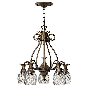 Plantation - 5 Light Medium Chandelier in Traditional-Glam Style - 22.25 Inches Wide by 24.5 Inches High