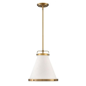 Lexi 1-Light Medium Pendant in Traditional-Transitional Style 13.5 Inches Wide by 14.75 Inches High - 820227