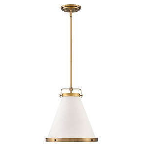 Lexi 1-Light Medium Pendant in Traditional-Transitional Style 13.5 Inches Wide by 14.75 Inches High - 820227