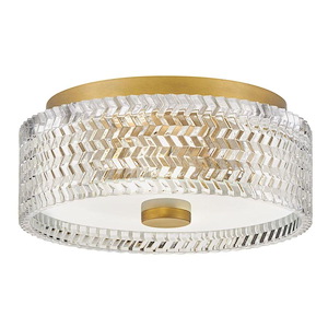 Elle - 14W 2 LED Medium Flush Mount In Traditional Style-6 Inches Tall and 12 Inches Wide - 1292760