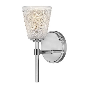 Amabelle - One Light Bath Vanity in Traditional-Glam Style - 5.5 Inches Wide by 12.5 Inches High