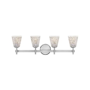 Amabelle - Four Light Bath Vanity in Traditional-Glam Style - 32.5 Inches Wide by 9.5 Inches High - 1267426