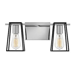 Filmore - 2 Light Bath Vanity in Transitional and Industrial Style - 16 Inches Wide by 7.5 Inches High