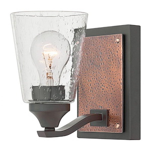 Jackson - 1 Light Bath Vanity in Transitional and Rustic and Industrial Style - 5 Inches Wide by 7.8 Inches High