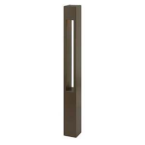 Atlantis - 120V 8W LED Square Large Bollard - 3 Inches Wide by 30 Inches High