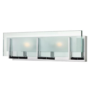 Latitude - 2 Light Bath Vanity in Transitional and Modern Style - 18 Inches Wide by 5.75 Inches High