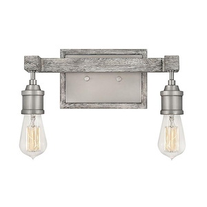 Denton - Two Light Bath Vanity in Rustic-Industrial-Scandinavian Style - 14 Inches Wide by 10 Inches High - 1333792