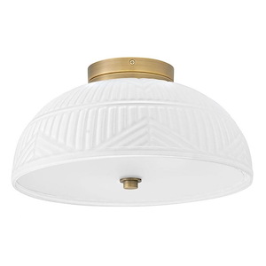 Devon - 10W 2 LED Small Flush Mount In Modern Style-6.5 Inhces Tall and 13.25 Inches Wide