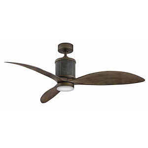 Merrick - 3 Blade Ceiling Fan with Light Kit In Transitional and Coastal Style-17.75 Inches Tall and 60 Inches Wide