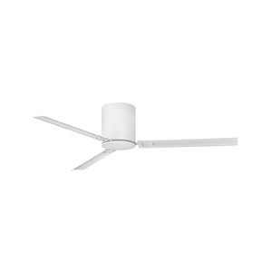 Indy Flush - 3 Blade Flush Mount Ceiling Fan In Modern Style-10.5 Inches Tall and 58 Inches Wide