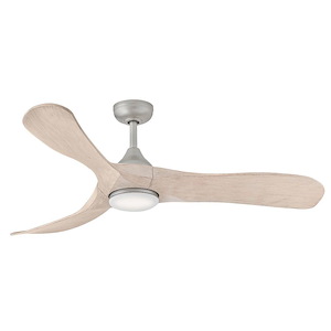 Swell Illuminated - 3 Blade Ceiling Fan with Light Kit-15 Inch Tall and 56 Inch Wide - 1396941
