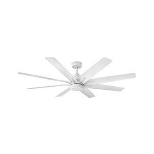 Concur - 8 Blade Ceiling Fan with Light Kit-16.5 Inches Tall and 66 Inches Wide