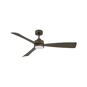 Iver - 3 Blade Dual Mount Ceiling Fan with Light Kit In Modern Style-14 Inches Tall and 56 Inches Wide