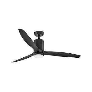 Facet - 3 Blade Dual Mount Ceiling Fan with Light Kit In Modern Style-16.75 Inches Tall and 60 Inches Wide - 1292770