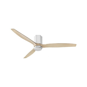 Facet - 3 Blade Ceiling Fan with Light Kit In Modern Style-12 Inches Tall and 60 Inches Wide