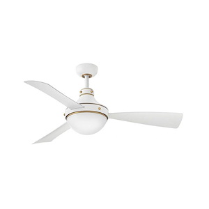 Oliver - 3 Blade Ceiling Fan with Light Kit In Traditional Style-18 Inches Tall and 50 Inches Wide