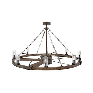 Sawyer - 32W 8 LED Smart Fandelier In Rustic Style-20.75 Inches Tall and 52 Inches Wide