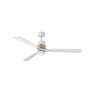 Atticus - 3 Blade Ceiling Fan with Light Kit In Modern Style-16 Inches Tall and 56 Inches Wide