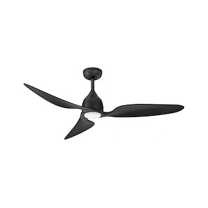 Azura - 3 Blade Ceiling Fan with Light Kit In Modern Style-14 Inches Tall and 52 Inches Wide