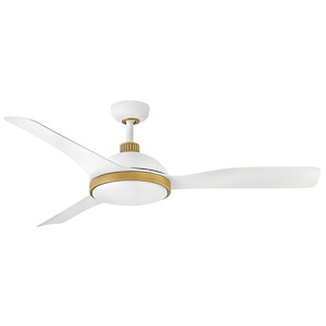 Alba - 3 Blade Ceiling Fan with Light Kit-14.25 Inches Tall and 56 Inches Wide