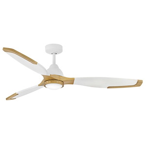 Aileron - 3 Blade Ceiling Fan with Light Kit-15 Inches Tall and 60 Inches Wide