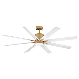 Vantage - 8 Blade Ceiling Fan with Light Kit-16.75 Inch Tall and 66 Inch Wide - 1396946