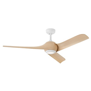 Tiburon - 3 Blade Ceiling Fan with Light Kit-14.75 Inch Tall and 56 Inch Wide - 1396947