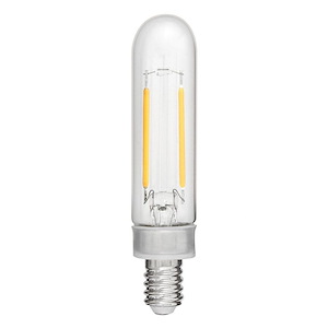 LumiGlo - 2W 2400K LED E12 T6 Base Replacement Lamp-3.5 Inches Tall and 0.75 Inches Wide