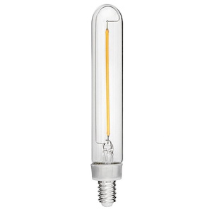 LumiGlo - 2W 2400K LED E12 T6 Base Replacement Lamp-5 Inches Tall and 0.75 Inches Wide