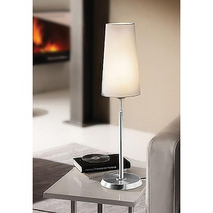 One Light Table Lamp with Narrow Shade Style