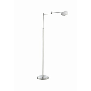 Glanz - 37.4 Inch 14.5W 1 LED Swing Arm Floor Lamp