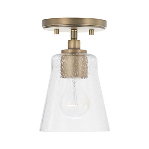 Baker - 1 Light Pendant In Transitional Style-7.75 Inches Tall and 5.5 Inches Wide - 1117058