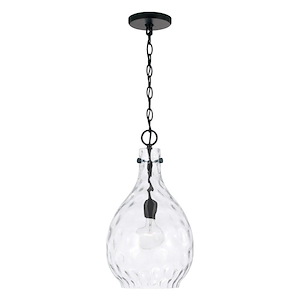 Brentwood - 1 Light Pendant In Coastal Style-18 Inches Tall and 9.75 Inches Wide