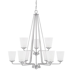 Braylon - 9 Light Chandelier In Transitional Style-34.5 Inches Tall and 32.25 Wide - 1266988