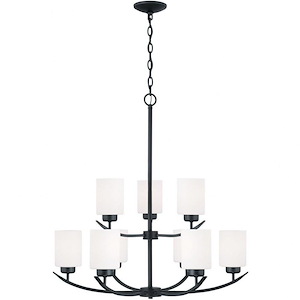 Dixon - 9 Light Chandelier In Modern Style-30 Inches Tall and 28 Inches Wide - 1117033