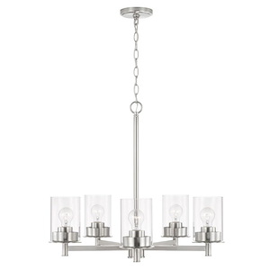 Mason - 5 Light Chandelier In Transitional Style-23.5 Inches Tall and 26 Inches Wide